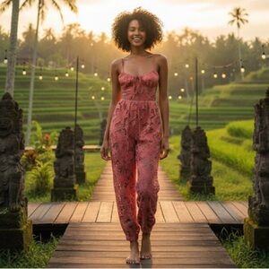 Free People Meet Me in Bali Romper NWOT